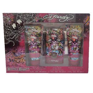 Ed Hardy Hearts & Daggers 3‑Piece Gift Set 50 ml EDP , 90 ml Lotion & Shower Gel